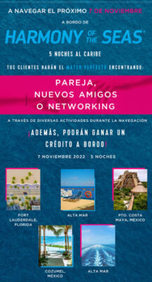 7 de Noviembre salida Harmony of the Seas grupo temático Match@Sea