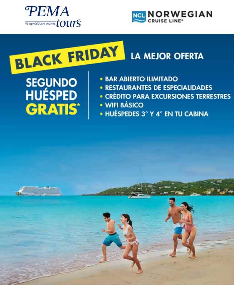 BLACK FRIDAY con Norwegian Cruises Pema Tours