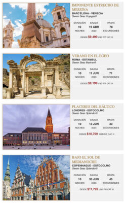 Itinerarios selectos Regent Seven Seas