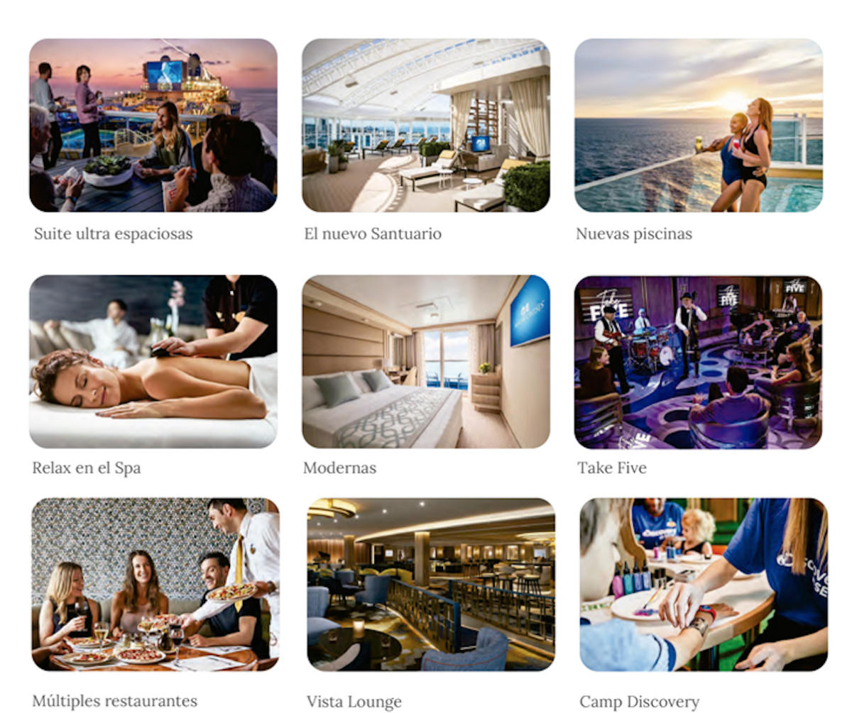 opciones que hacer en el crucero Discovery Princess
