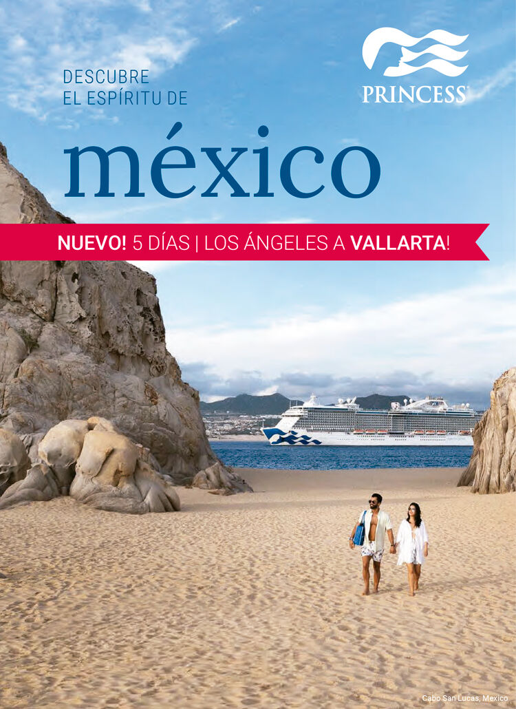 Itinerario Nuevo Princess Cruises México Los Ángeles, Puerto Vallarta