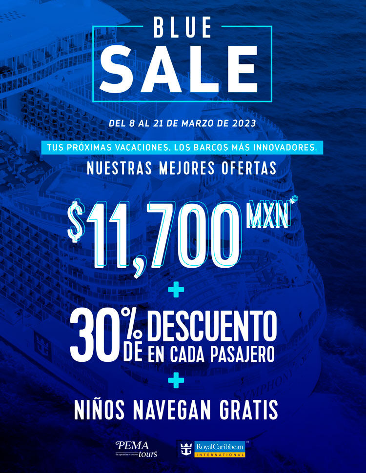 ofertas de la promoción blue sale de Royal Caribbean