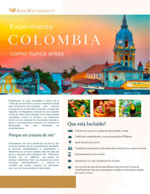 Nuevo Itinerario Colombia con AmaWaterways