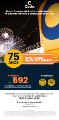 imagen crucero costa cruises con descripcion de promocion