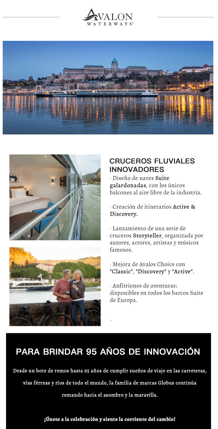 cruceros fluviales Avalon Waterways, crucero, europa, barco avalon, pareja feliz crucero atras