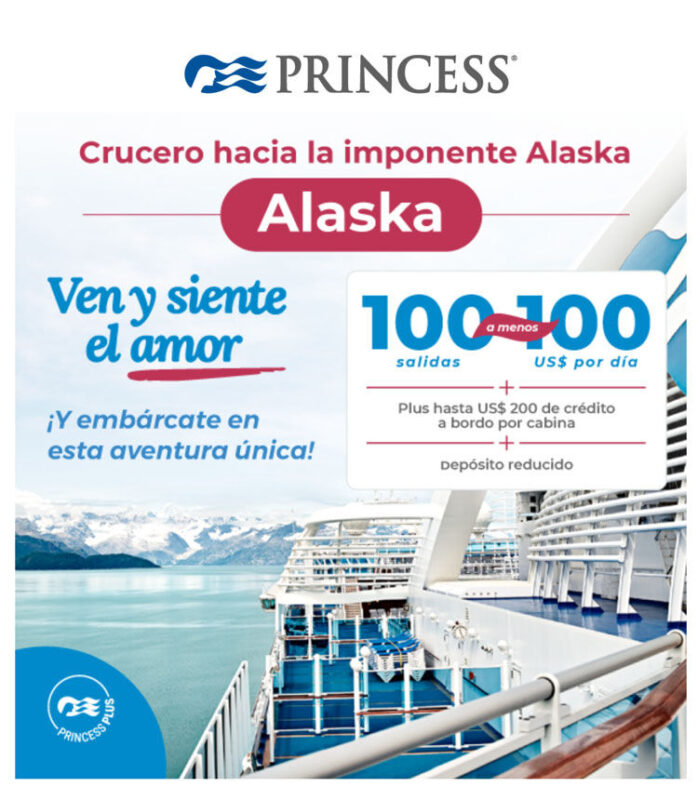 Alaska a increíble precio con Princess Cruises Pema Tours