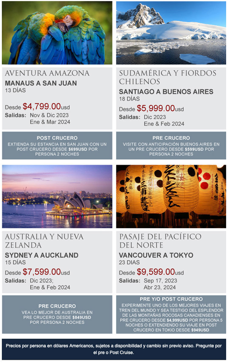 salidas barco viking cruises australia, japon, amazonas, sudamerica