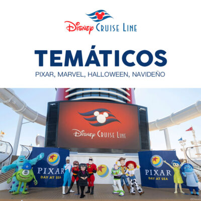 personajes pixar, toy story, Monster Inc, Los Increibles y Intensamente, crucero de Disney