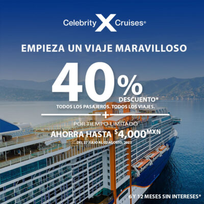 Crucero Celebrity Cruises clase Edge promocion descuento