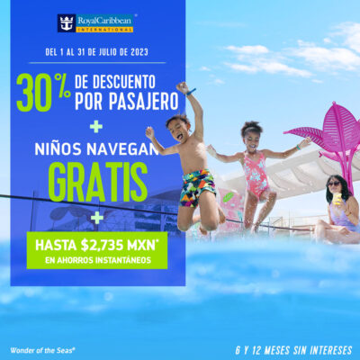 promocion mes de julio con Royal Caribbean