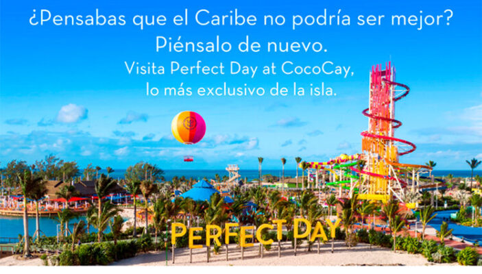 Isla privada Perfect day de royal Caribbean ahora con Celebrity Cruises