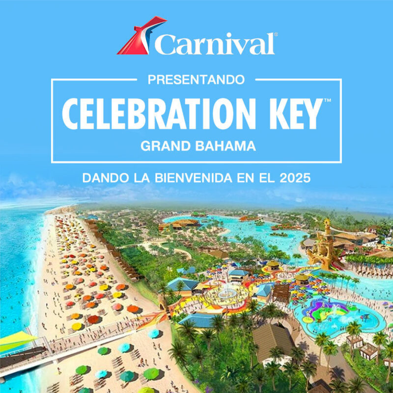 Celebration Key nuevo destino exclusivo pasajeros de Carnival Cruises