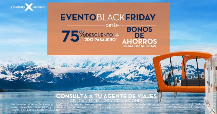 promoción black friday con celebrity cruises