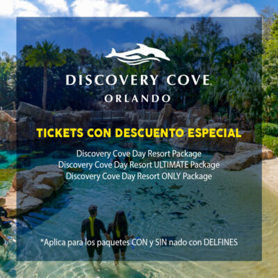 Promocion descuento costo tickets en Discovery Cove Orlando