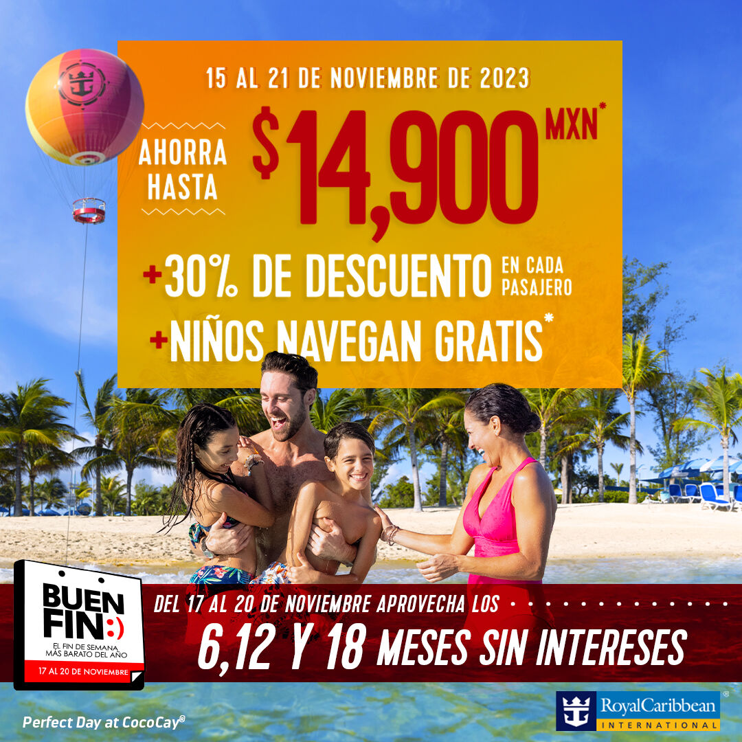 promocion buen fin con royal caribbean