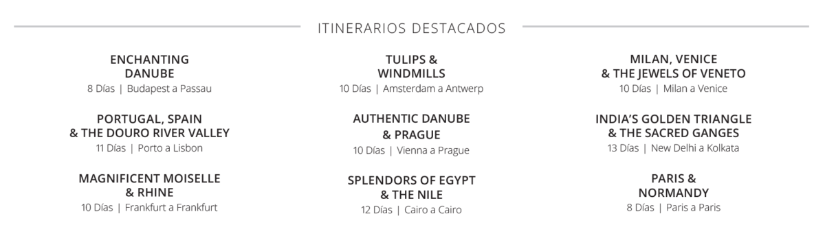 itinerarios disponibles promocion buen fin uniworld