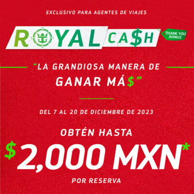 promocion Royal Cash de Royal Caribbean