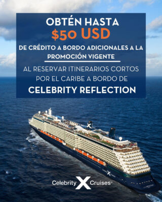 promociones crédito a bordo con celebrity refelction / OBC