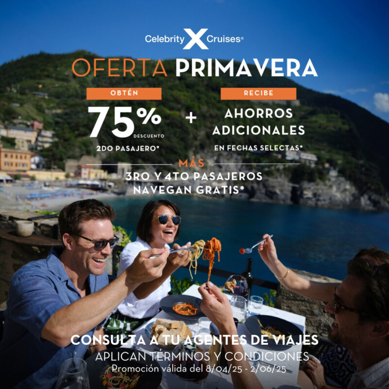 promocion primavera Celebrity Cruises