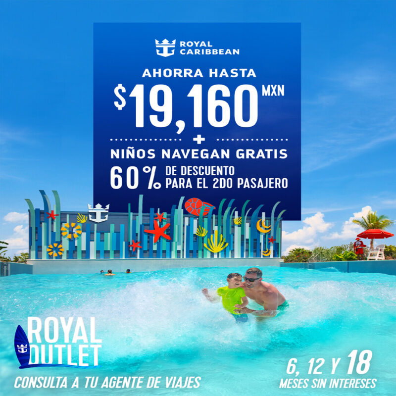 Promocion del mes mayo Royal Caribbean